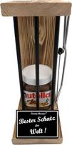 Treasure Gift - Treasure Dovanos Vyrai Moterys - Nutella - Iron Reserve Black Edition incl. Saw - Funny Gift Idea - Text b/w Bester Schatz der Welt