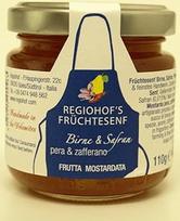Vaisių garstyčių čatnis "Pear" su šafranu ir pipirais - Garstyčios 110 g Regiohof