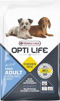 VERSELE-LAGA - Opti Life Adult Light Mini - sausas ėdalas antsvorio turintiems mažų veislių šunims - 7,5 kg