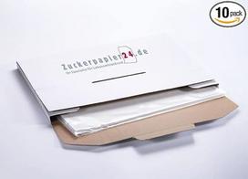 Zuckerpapier24 Originalus dekoratyvinis popierius Plus, 10 lapų, DIN A3, valgomasis popierius, skirtas spausdinti tortams su nuotraukomis ir kt. [6-TF]