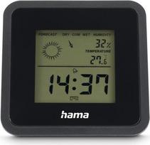 Hama Thermometer und Hygrometer Borneo, digital, für innen, Schwarz (00185890)