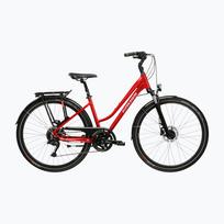 Moteriškas žygio dviratis KROSS Trans 5.0 In red/silver/gloss