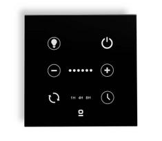 FARO 33988 - Sieninis jutiklinis valdiklis lubų ventiliatoriams 230V juodas