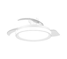 Philips BLISS – reguliuojamas LED lubinis šviestuvas su ventiliatoriumi, 35W/230V, baltas, su nuotoliniu pultu