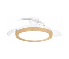 Philips - reguliuojamas LED lubinis šviestuvas su ventiliatoriumi BLISS LED/35W/230V rudos spalvos + nuotolinis pultas