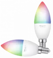 Trust Smart WiFi LED žvakė E14 balta ir spalvota (dviejų paketų) LED lemputė