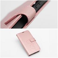 MEZZO knygos dėklas XIAOMI Redmi Note 14 4G (GLOBAL - 164,84mm x 78,15mm x 8,16mm) teddy bear rožinė auksinė