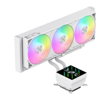 Gamemax CPU Liquid Cooler | GLACIER 360 LCD WH | White