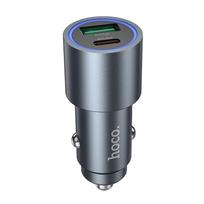 Hoco Z60 automobilių įkroviklis USB A + USB C PD QC3.0 48W juodas