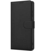 Juodas atverčiamas dėklas Samsung Galaxy A37 5G telefonui "Fancy Wallet"