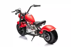 Motorcycle Chopper Warrior vehicle Red