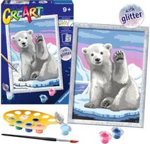 Tapyba pagal numerius RAVENSBURGER CreArt Pawesome Polar Bear 24 x 18