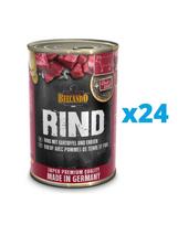 BELCANDO Super Premium konservai šunims su jautiena, bulvėmis ir žirniais 400 g x 24 vnt.