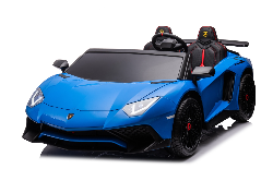 Vaikiškas elektromobilis Lamborghini Aventador SV STRONG Mėlynas