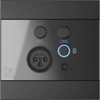 Audac WP225/B Wall Panel, XLR mic + 3.5 mm jack, Bluetooth, black