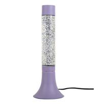 Violetinės spalvos stalinis šviestuvas (aukštis 37,5 cm) su stiklo gaubtu Astro Glittler – Leitmotiv
