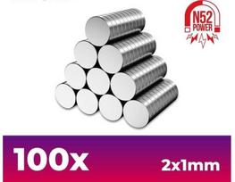 Green Stuff World Žalias Stuff World Žalias Stuff World neodimio magnetai 2x1 mm N52, 100 vnt