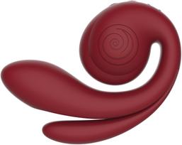 SVibe Gizi Pro vibratorius su klitorio stimuliatoriumi - Burgundiška