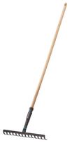 Metalinis daržininko grėblys GARDENA PureLine, plotis 36 cm, medinis kotas