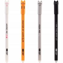 Gelio rašiklis Happy Color Kitty 0.5mm save trinantis, mėlynas HA 4120 01KI-3