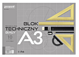 Popierius braižybai A3, 10 lapų 160g/m2 BT-5 PREMIUM PENWORD
