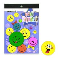 Bloknotas A5 su lipdukais PENWORD, Nr.YL-5 MIX SMILE, 5 lapai
