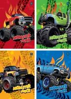 Sąsiuvinis INTERDRUK MONSTER TRUCK, A5, 12 lapų linija