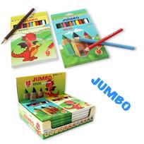 Spalvoti stori tribriauniai pieštukai PENWORD JUMBO 922122-12-T, 12 spalvų
