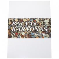Kartonas baltas A4/10l. 350g, vienpusis