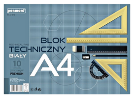 Popierius braižybai PENWORD PREMIUM A4, 10 lapų, 250g/m2 BT-2
