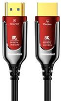 Kabel PremiumCord PREMIUMCORD Ultra High Speed HDMI 2.1 kabel światłowodowy 8K@60Hz, złocone 20m | kphdm21r20 | 8592220027339