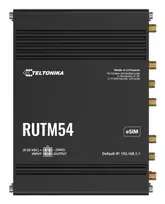 Teltonika RUTM54 belaidis maršrutizatorius Gigabitinis eternetas Dviguba juosta (2,4 GHz / 5 GHz) 5G Juoda