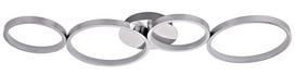 G.LUX lubinis LED šviestuvas GH-4-RINGS CHROME