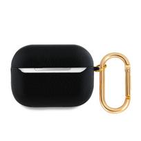 „Guess“ „Apple AirPods Pro 2“ ausinių dėklas, grūdėtas, klasikinis, su logotipu, juodas