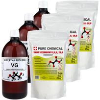Oksalo rūgštis 3x 1kg rudasis glicerinas 3x 1l rinkinys Chosa