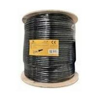Usorteret DSIT CAT6 lauko tinklo kabelis, S/FTP, AWG 23/1 (kietas laidininkas), 305 metrų Black, CCA (DC-OUT-SFTP6CCA-305S) | DC-OUT-SFTP6CCA-305S | 8719956629822