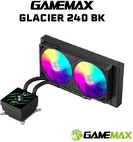 Vandens aušintuvas GameMax Gamemax CPU | GLACIER 240 LCD BK | Black | Intel, AMD | GLACIER 240 LCD BK | 6931858754552