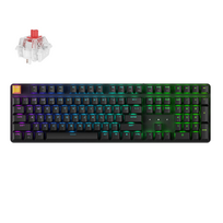 Keychron J5 Wireless (KJ5-H1) - US Layout - Hot-Swappable Super Red - Black (Juoda) Mechaninė Belaidė Žaidimų Klaviatūra