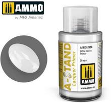 AMMO by MIG Jimenez AMMO MIG A-Stand baltas blizgus gruntas aerografui, 30 ml (2356)