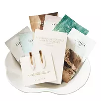 SKIN1004 - Madagascar Centella Variety Mask Set - 6 Lakštinių Kaukių Rinkinys su Plaukų Segtukais - 23ml + 25ml + 22ml + 23ml + 24ml + 25ml