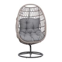 Poilsio krėslas CASSIA Besisukantis 85x85xH151cm Pilka