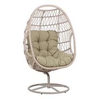 Poilsio krėslas CASSIA Besisukantis 85x85xH151cm Smėlio