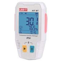Temperatūros ir drėgmės duomenų kaupiklis, -40 ~ 85C, 0%~100% RH, 64000 taškų, IP54, Bluetooth, UNI-T