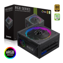 Gamemax Power Supply, 80 PLUS, Gold | RGB 850G | 850 W