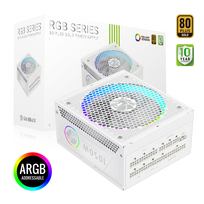 Gamemax Power Supply, 80 PLUS, Gold | RGB 1050G WH | 1050 W