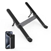Foldable compact mini Laptop stand grey