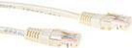 ACT Ivory 5 meter U/UTP CAT5E patch cable with RJ45 connectors CAT5E U/UTP IVORY 5.00M (IB6405)