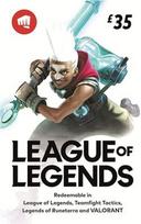 League of Legends Gift Card 35GBP - Riot Key UNITED KINGDOM