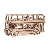 3D medinis galvosūkis, Londono autobusas, 216 dalių, woodencity, WR303, 3D Wooden Puzzles