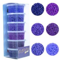 La Manuli lyginimo karoliukai, klasikiniai, violetinės spalvos atspalviai, 6 spalvos, 3000 vnt., 5 mm